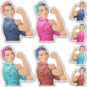 Rosie de Reeks van de Sticker Riveter (Voorkant)