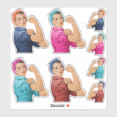 Rosie de Reeks van de Sticker Riveter (Vel)
