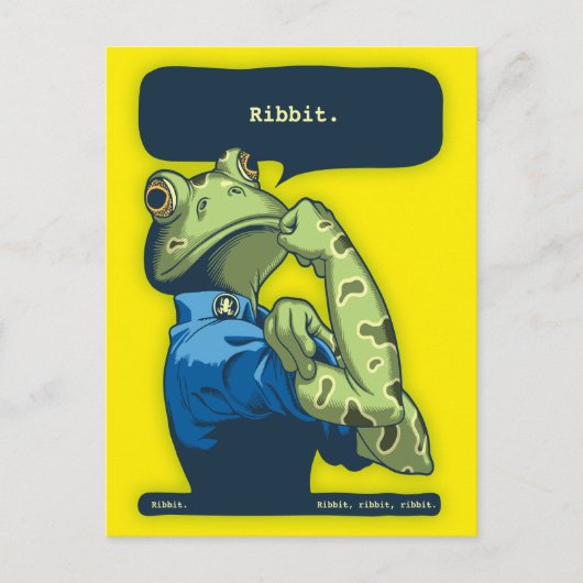 Rosie de Ribbiter Briefkaart (Voorkant)