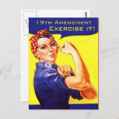Rosie de Riveter 19de wijziging! Briefkaart (Voorkant / Achterkant)