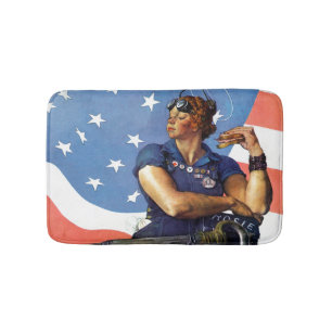 "Rosie de Riveter" Badmat