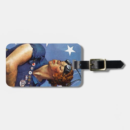 "Rosie de Riveter" Bagagelabel (Voorkant horizontaal)