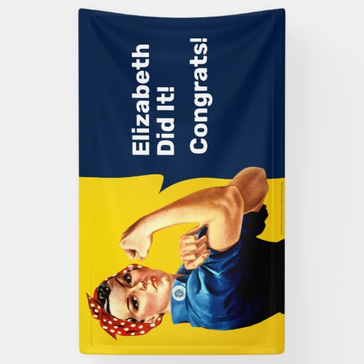 Rosie de Riveter | Banner | Personaliseren (Verticaal)