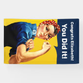 Rosie de Riveter | Banner Tall | Personaliseren (Horizontaal)