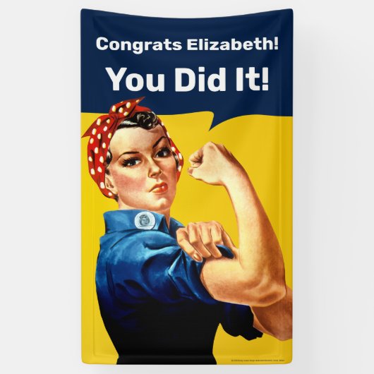 Rosie de Riveter | Banner Tall | Personaliseren (Verticaal)