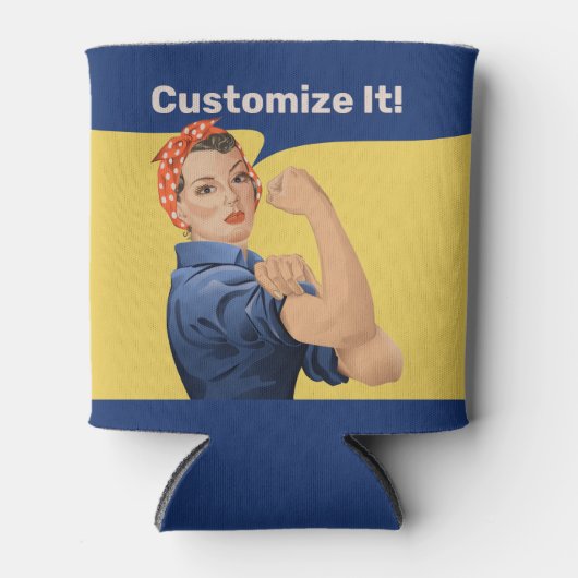 Rosie de Riveter Blikjeskoeler (Voorkant)