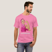 Rosie de Riveter borstkanker bewustzijn T-shirt (Voorkant volledig)