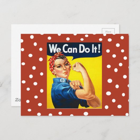 Rosie de Riveter Briefkaart (Voorkant / Achterkant)