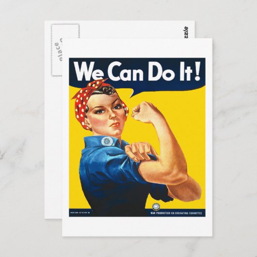 Rosie de Riveter Briefkaart (Voorkant / Achterkant)