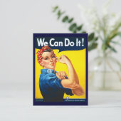Rosie de Riveter Briefkaart (Staand voorkant)