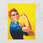 Rosie De Riveter Briefkaart (Voorkant)
