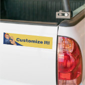 Rosie de Riveter Bumpersticker (Op Truck)