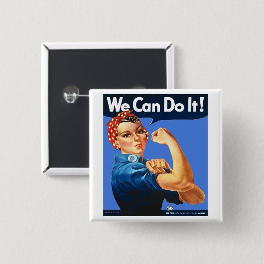 Rosie de Riveter Button Badge (Voorkant /achterkant)