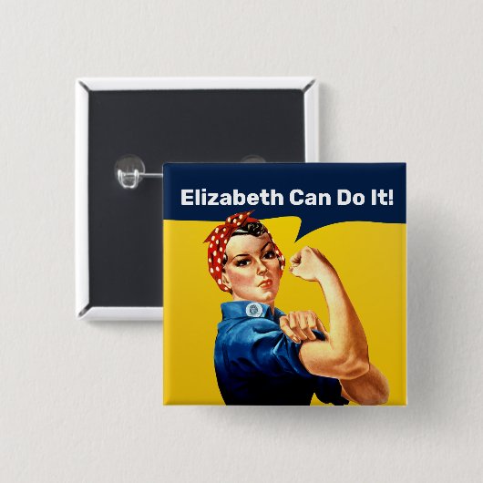 Rosie de Riveter | BUTTON | Personaliseren (Voorkant /achterkant)