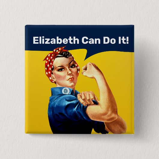 Rosie de Riveter | BUTTON | Personaliseren (Voorkant)