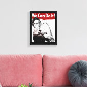 Rosie de Riveter Canvas Afdruk (Insitu (Woonkamer))