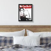 Rosie de Riveter Canvas Afdruk (Insitu (Slaapkamer))