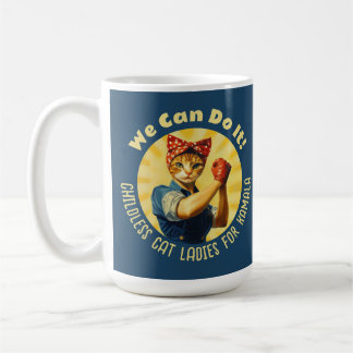 Rosie de Riveter Cat Dames voor Kamala Harris Koffiemok