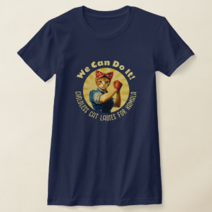 Rosie de Riveter Cat Dames voor Kamala Harris T-shirt