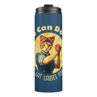 Rosie de Riveter Cat Dames voor Kamala Harris Thermosbeker