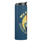 Rosie de Riveter Cat Dames voor Kamala Harris Thermosbeker (Gedraaid links)