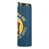 Rosie de Riveter Cat Dames voor Kamala Harris Thermosbeker (Geroteerd rechts)