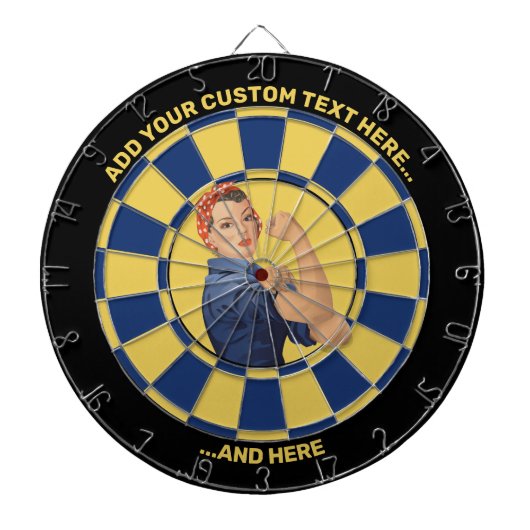Rosie de Riveter Dartbord (Voorkant)