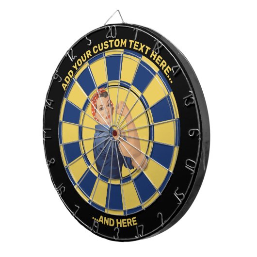 Rosie de Riveter Dartbord (Voorkant Rechts)