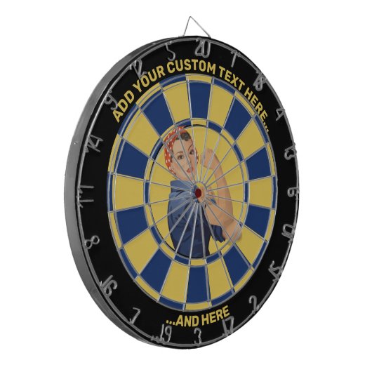 Rosie de Riveter Dartbord (Voorkant Links)