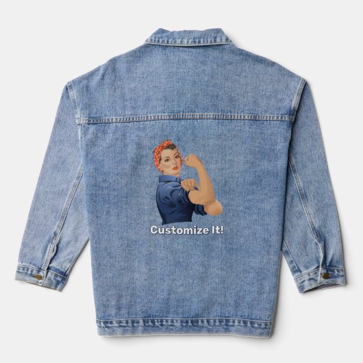 Rosie de Riveter Denim Jacket (Achterkant)