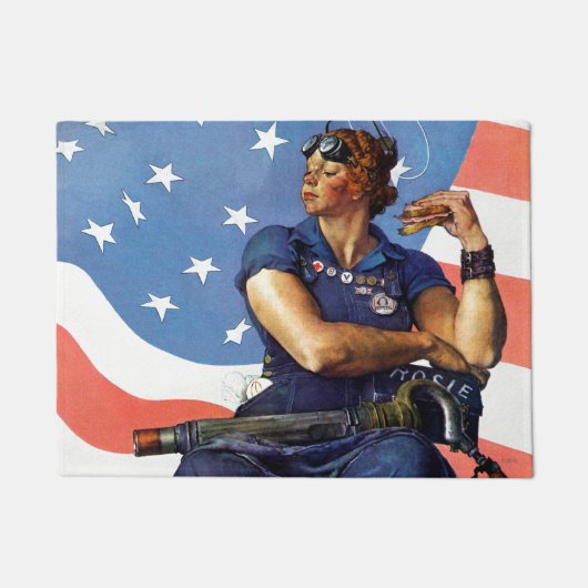 Rosie de Riveter Deurmat (Voorkant)