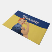 Rosie de Riveter Deurmat (Schuin)