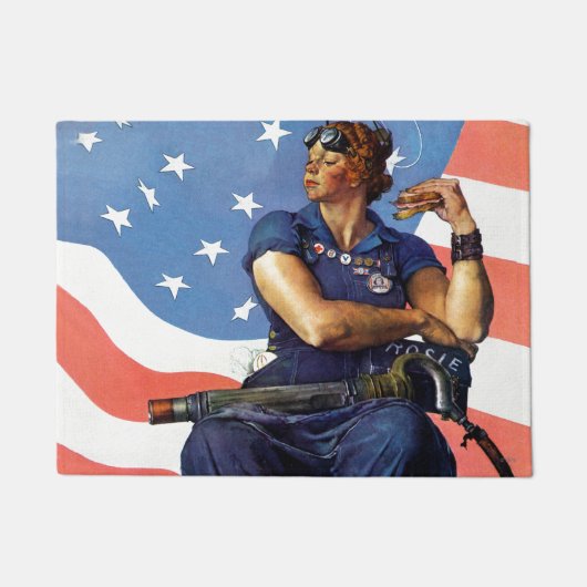 Rosie de Riveter Deurmat (Voorkant)