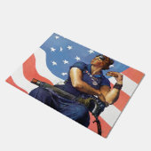 Rosie de Riveter Deurmat (Schuin)