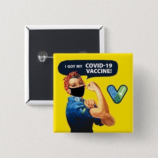 Rosie de Riveter die ik heb mijn Button van het va (Voorkant /achterkant)