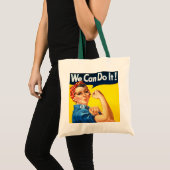 Rosie de Riveter die we kunnen Canvas tassen (Voorkant (product))