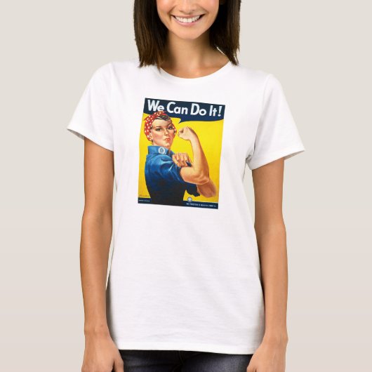 Rosie de Riveter die we kunnen doen de Tweede Were T-shirt (Voorkant)