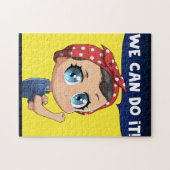 Rosie de Riveter die we kunnen doen het Chibi Girl Legpuzzel (Horizontaal)
