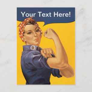 Rosie de Riveter die we kunnen doen. Jouw tekst hi Briefkaart