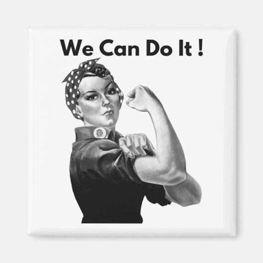 Rosie de Riveter die we kunnen doen Magneet (Voorkant)