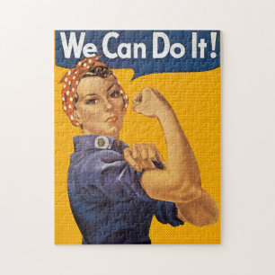 Rosie de Riveter die we kunnen doen. Rode Polkadot Legpuzzel