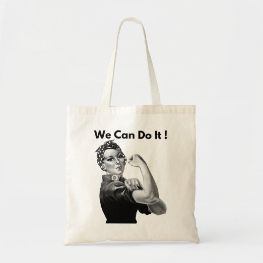 Rosie de Riveter die we kunnen doen Tote Bag (Voorkant)