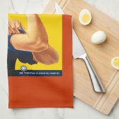 Rosie de Riveter die we kunnen gebruiken keukenhan Theedoek (Quarter Fold)