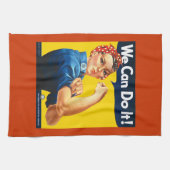 Rosie de Riveter die we kunnen gebruiken keukenhan Theedoek (Horizontaal)