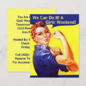 Rosie de riveter die we kunnen maken met de inVITA Kaart (Voorkant / Achterkant)