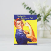 Rosie de riveter die we kunnen uitnodigen kaart (Staand voorkant)