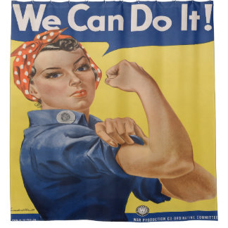 Rosie de Riveter Douchegordijn