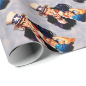 Rosie de Riveter en het ontwerp van oom Sam Cadeaupapier (Rol Hoek)