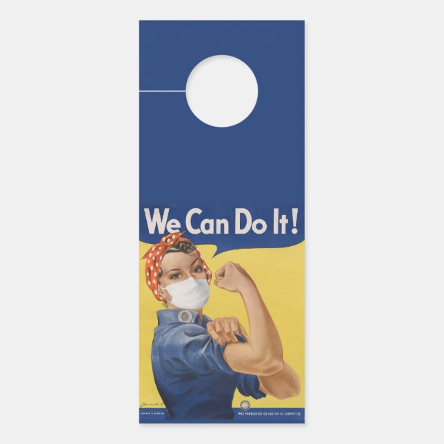 Rosie de Riveter en Uncle Sam willen ons... Deurhanger (Voorkant)
