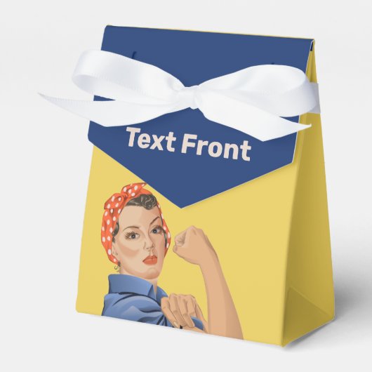 Rosie de Riveter Favor Box Bedankdoosjes (Voorkant Zijde)